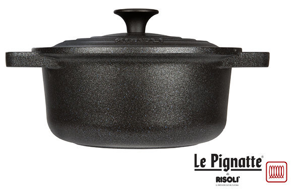 

Литая кастрюля 28см (5л) с крышкой Risoli LE PIGNATTE 00097PIN/28P