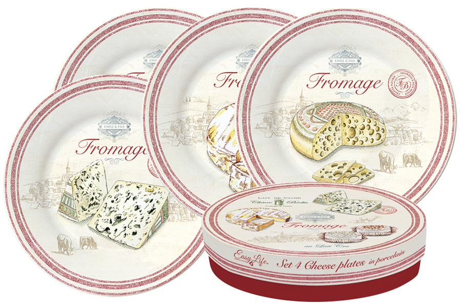 

Набор из 4-х тарелок FROMAGE в подарочной упаковке Easy Life AL-56934