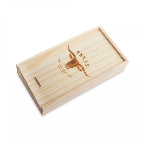 Набор ножей для стейка, 6 шт., CRISTEMA Texas, в деревянной коробке
