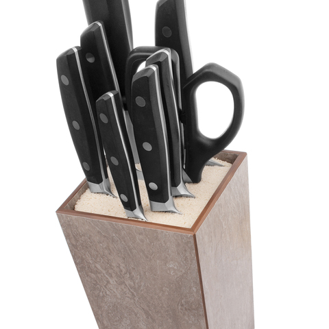 Подставка для ножей кухонных 24х12см, эвора бежевая ComposeEat арт.PDN120403KL6