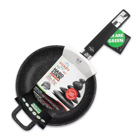 Сковорода для индукционной плиты 24 см с антипригарным покрытием Hard Cook Fix Induction OLYMPIA арт. 201.24IND