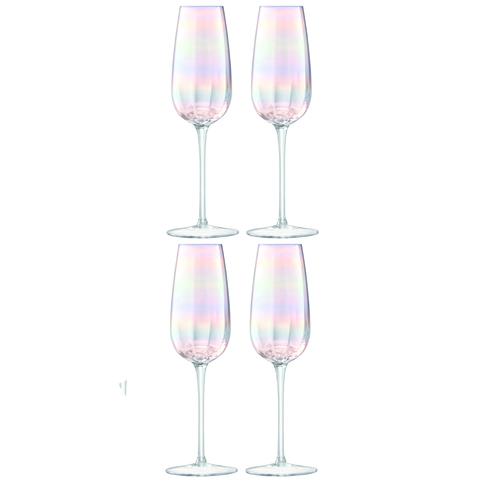 Бокал-флейта для шампанского Pearl 4 шт. LSA G1332-09-401