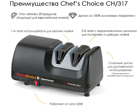 Электрическая точилка Chef's Choice Sportsman Xtreme арт. CC317