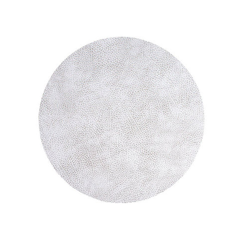 Подстановочная салфетка круглая 24 см LindDNA HIPPO white-grey 98928