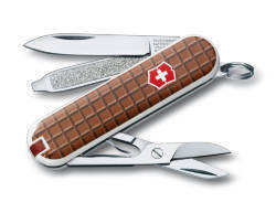 

Нож-брелок Victorinox Classic, 58 мм, 7 функций, "The Chocolate" 0.6223.842