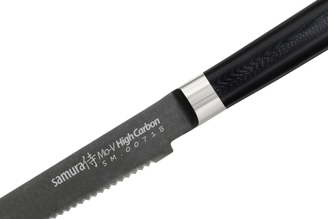 Нож кухонный для томатов 120мм Samura Mo-V Stonewash SM-0071B/K