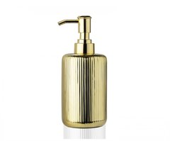 Диспенсер для жидкого мыла Gold Ceramic Andrea House BA68094