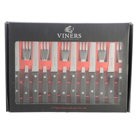 Набор для стейков из 6 вилок и 6 ножей Viners v_0305.109