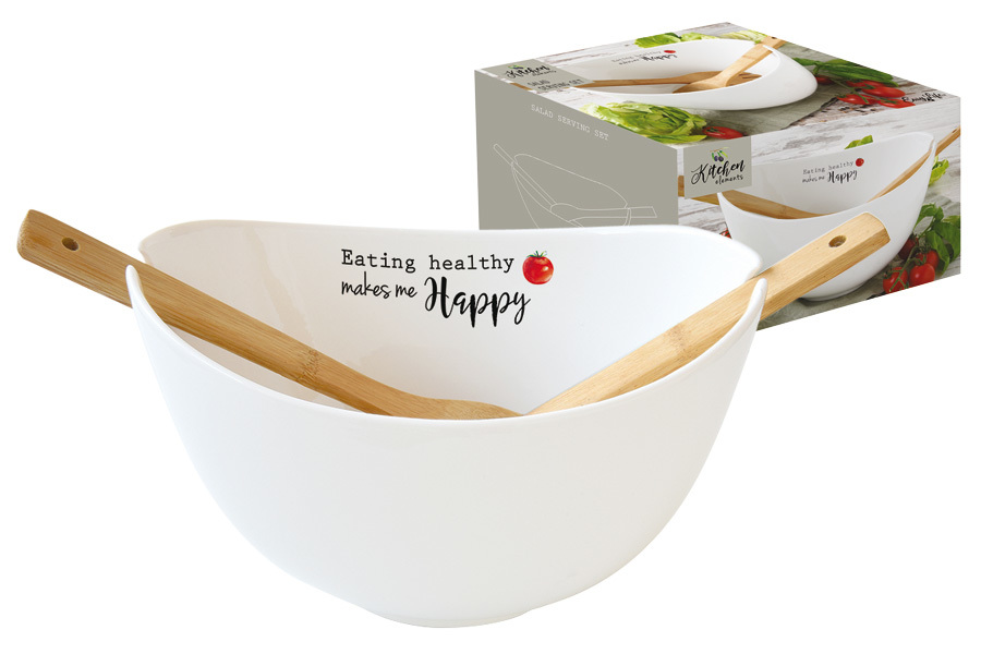 

Салатник с ложками Kitchen Elements в подарочной упаковке Easy Life AL-56205
