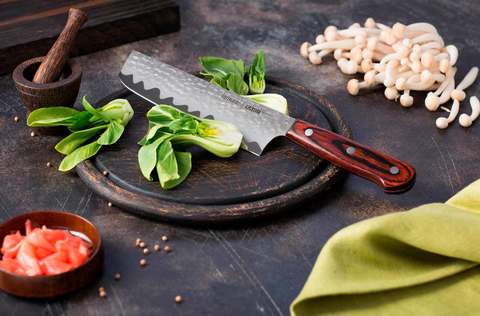 Нож кухонный стальной Накири 167мм Samura KAIJU SKJ-0074B*