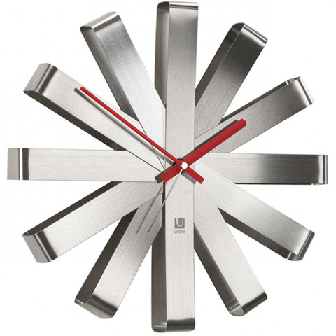 Часы настенные Umbra ribbon сталь 118070-590