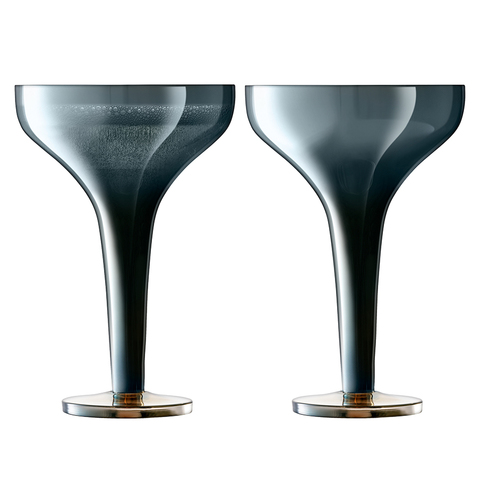 Набор из 2 бокалов для шампанского Signature Epoque 150 мл, сапфир LSA International G1660-05-140