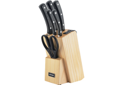 Набор из 5 кухонных ножей и блока для ножей с ножеточкой, Nadoba, HELGA 723016