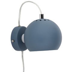 Лампа настенная Ball, темно-голубая, структурное напыление Frandsen 4750314011