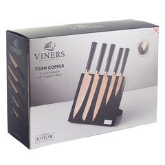Набор из 5 ножей и подставки Titan Copper Viners v_0305.141*