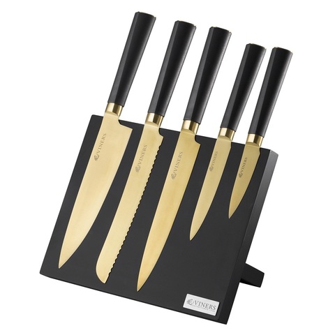 Набор из 5 ножей и подставки Titan Gold Viners v_0305.140