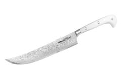 Нож кухонный для нарезки Пчак 210 мм Samura SULTAN белая рукоять