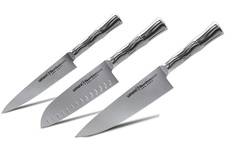 Набор из 3 кухонных стальных ножей Samura BAMBOO (упакованы отдельно) 80582980