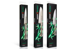 Набор из 3 кухонных стальных ножей Samura BAMBOO (упакованы отдельно) 80582980