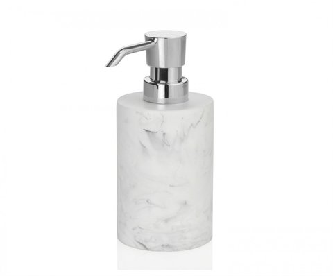 Диспенсер для жидкого мыла эффект мрамора и хром Andrea House BA66154