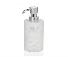 Диспенсер для жидкого мыла эффект мрамора и хром Andrea House BA66154