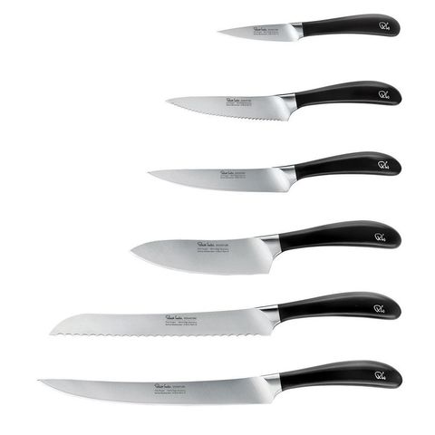 Набор из 6 кухонных ножей и точилки ROBERT WELCH Signature knife арт. SIGBK2097V/8