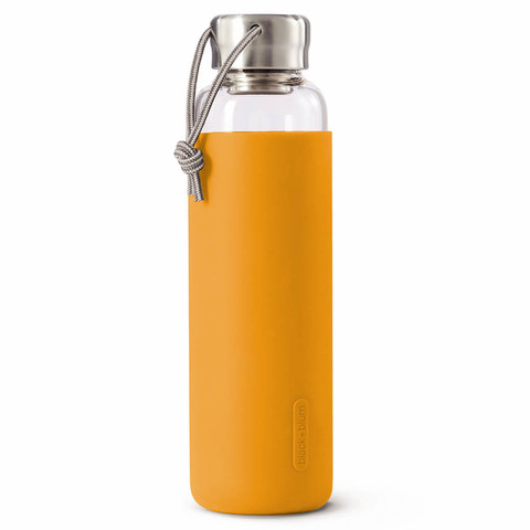 Бутылка для воды стеклянная 600 мл оранжевая Black+Blum GR-WB-M003