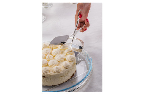 Лопатка-ножницы для торта Queen Anne 25см, сталь, посеребрение QA-0/889