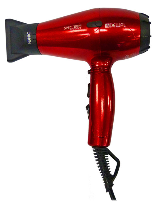 

Фен Dewal Spectrum Compact, 2100 Вт, ионизация, 2 насадки, красный 03-109 Red
