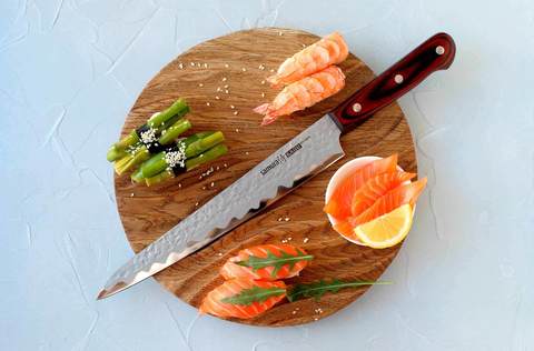 Нож кухонный стальной Янагиба 240мм Samura KAIJU SKJ-0045B