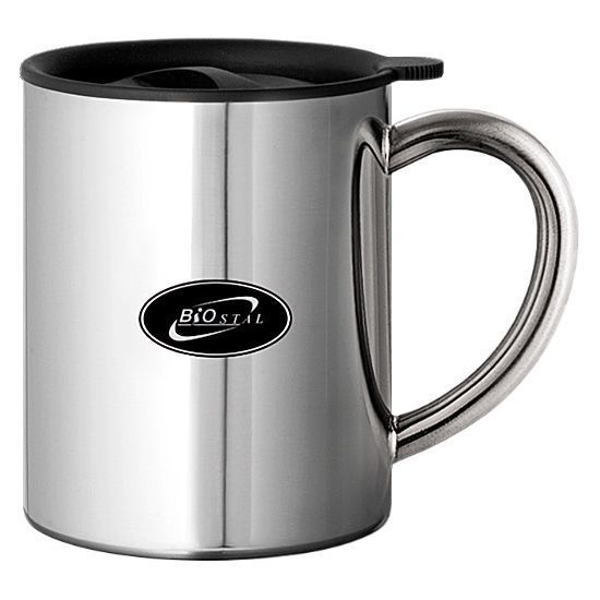 

Кружка Biostal (0,45 литра) c металлической ручкой и крышкой NM-450C