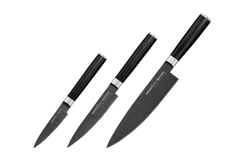 Набор из 3 кухонных ножей Samura Mo-V Stonewash SM-0220B/K
