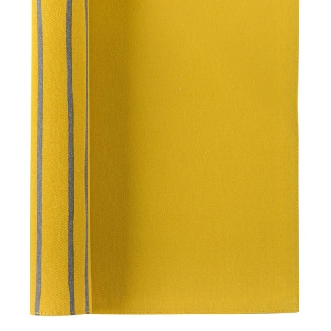 Cалфетка двухсторонняя под приборы из хлопка горчичного цвета с принтом Полоски из коллекции Prairie, 35х45 см Tkano TK20-PM0004