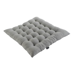 Стеганная подушка на стул из умягченного льна серого цвета Tkano TK18-CP0006