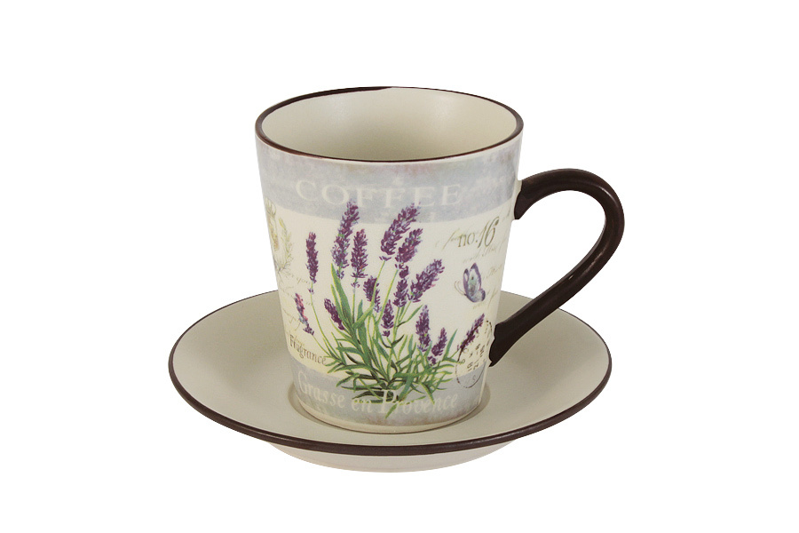 

Чашка с блюдцем Лаванда Anna Lafarg LF Ceramics 55287