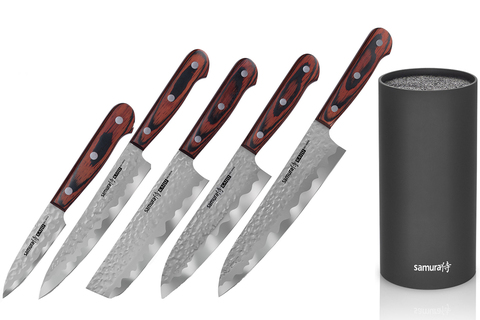 Набор из 5 кухонных ножей Samura KAIJU и браш-подставки 77435203