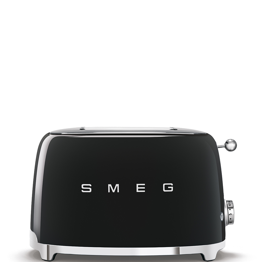 

Тостер на 2 ломтика Smeg (Черный) TSF01BLEU