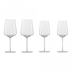 Набор из 2 бокалов для красного вина 742 мл, 2 бокала для белого вина 487 мл., ZWIESEL GLAS Vervino арт. 122559