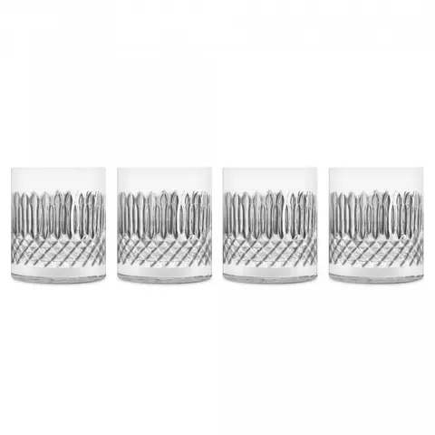 Набор из 4 стаканов для виски DOF 380 мл LUIGI BORMIOLI Diamante арт. A12769G1002AA01