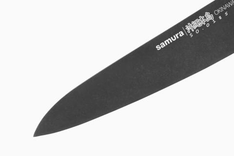 Нож кухонный шеф Гюто Samura OKINAWA Stonewash 170 мм