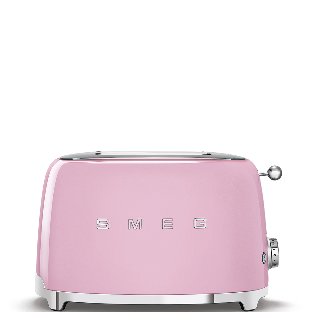 

Тостер на 2 ломтика Smeg (Розовый) TSF01PKEU