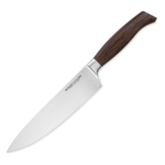 Нож кухонный Шеф 21 см BERGER CUTLERY Ergo Line Smoked Oak арт. BC110521