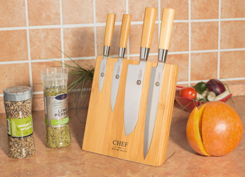 Подставка для ножей, бамбук, Chef, CH-002/BAM