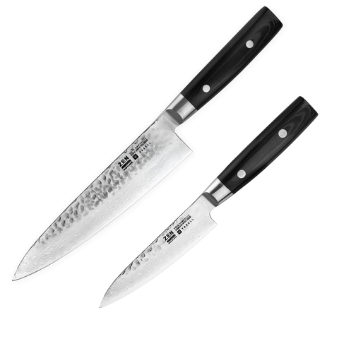 Набор из 2 кухонных ножей (37 слоев) YAXELL Zen арт. YA35500/YA35502