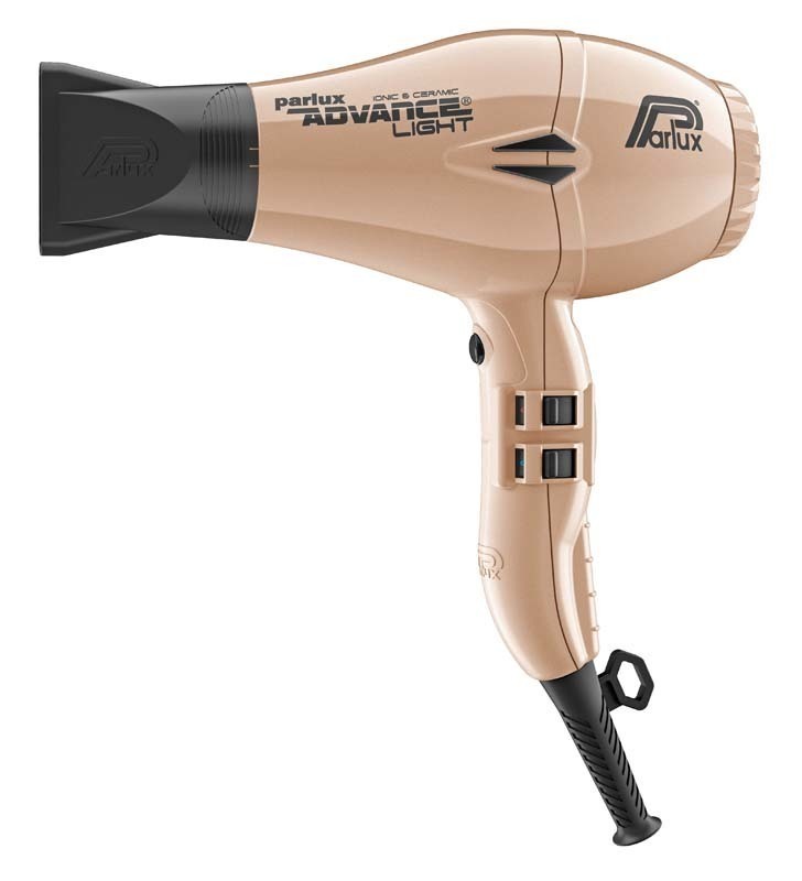 

Фен Parlux Advance Light Ceramic+Ionic, 2200 Вт, ионизация, 2 насадки, золотистый 0901-Adv lightgold