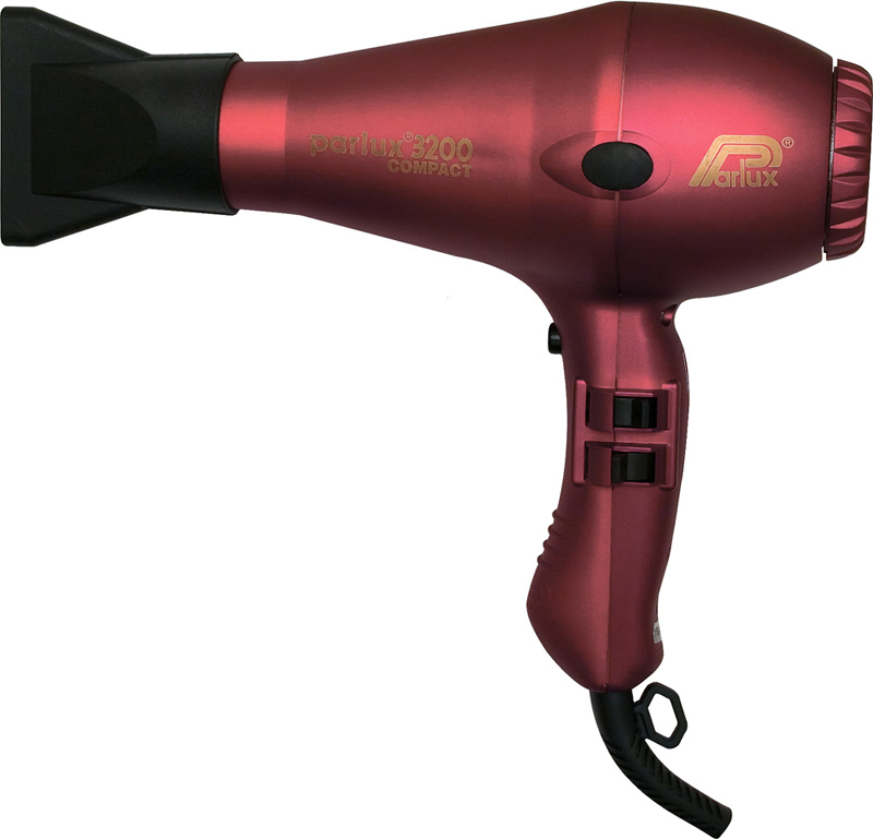 

Фен Parlux 3200 Compact, 1900 Вт, 2 насадки, красный 0901-3200 red
