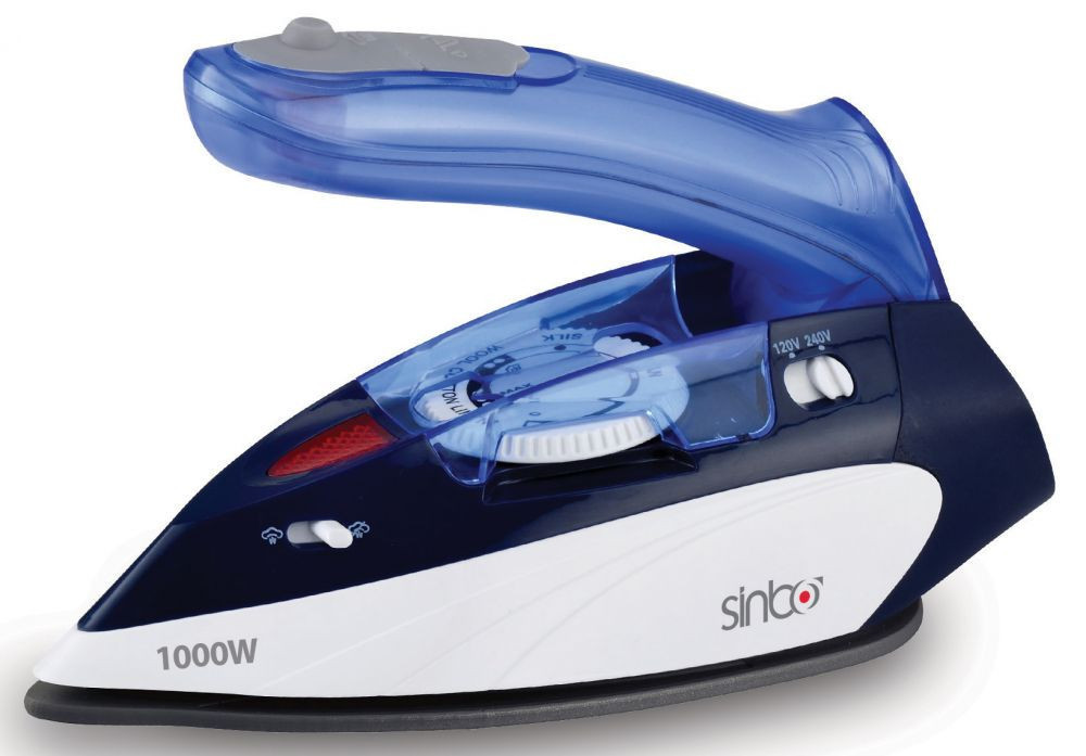 

Утюг Sinbo, 1000 Вт, тефлоновая подошва, синий SSI 6623
