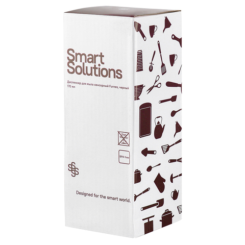 Диспенсер для мыла сенсорный Furnes, 170 мл, черный Smart Solutions