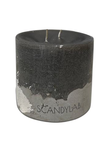 Интерьерная свеча 10х11см SCANDYLAB Beton Candle (серая) SICB-10-11-GR