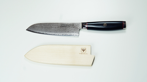 Нож кухонный Сантоку 16,5 см (193 слоя) YAXELL Super Gou Ypsilon арт. YA37201